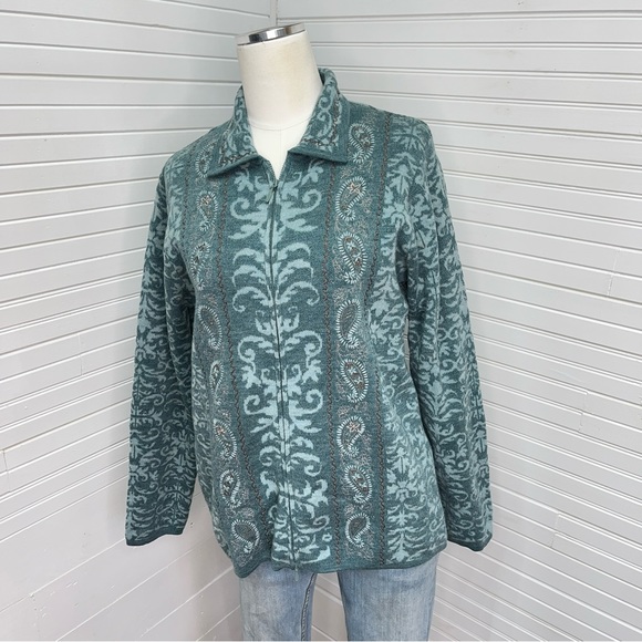 Pendleton Collared Zip Front Cardigan - Picture 6 of 8